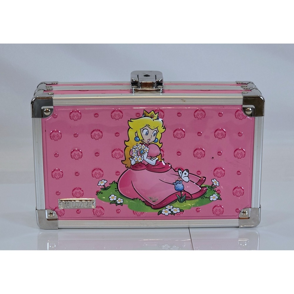Vaultz Super Mario Princess Peach Locking Supply Pencil Box Pink Case No Key